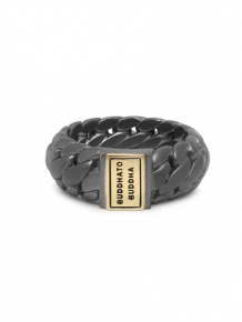Buddha to Buddha Ring 542GMG Ben Black Rhodium Gold Small 19mm