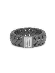 Buddha to Buddha Ring 542GMS Ben Black Rhodium Small 20mm