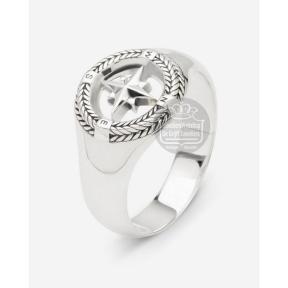 Buddha to Buddha Compass Signet 057 ring