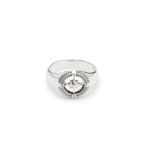 Buddha to Buddha Compass Signet 057 ring