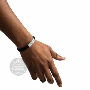 Buddha to Buddha Barbara Leather Black Armband 138BL