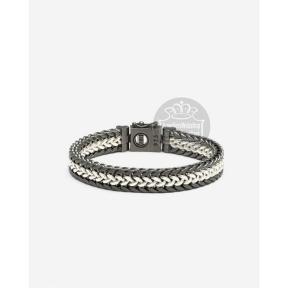 Buddha to Buddha Julius Black Rhodium Duotone Silver armband 192BRSDU
