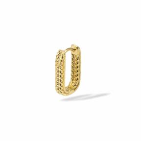 buddha to buddha oorbel 406GV Reversible Hoop verguld