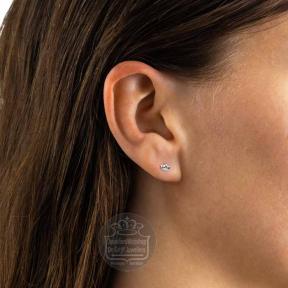 buddha to buddha oorbel 471 Lotus Stud Flatback