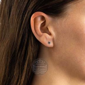 buddha to buddha oorbel 472 Endless Knot Stud Flatback