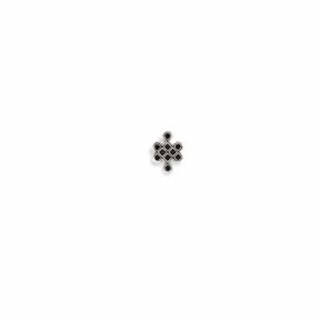 buddha to buddha oorbel 472 Endless Knot Stud Flatback