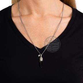 Buddha to Buddha Gemstone Silver Black Onyx Hanger 701ON