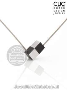 C205Z Clic Collier Kubus Zwart