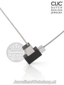 C206Z Clic Collier Zwart