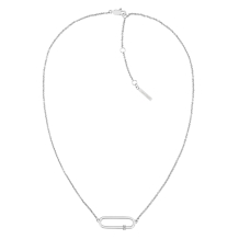 Calvin Klein CK Elongated Oval collier CJ35000185 Zilver