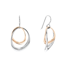 Calvin Klein CK Warped oorbellen CJ35000003 Rosekleurig