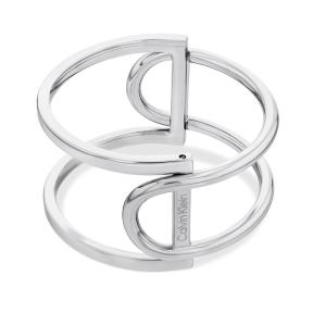 Calvin Klein Contoured Geometry armband CJ35000756 zilver