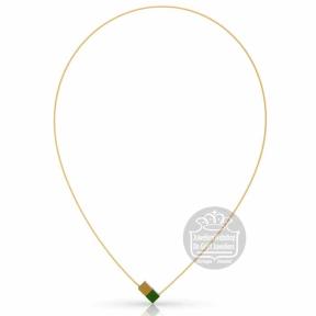 Clic Collier CG205GRG groen geel