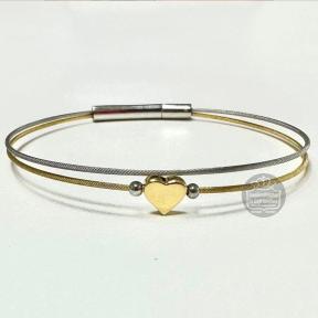 Clic Armband Valentijn hartje Bicolor