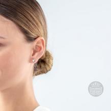 Coeur de Lion Oorbellen 0501/21-1817 Crystal Silver