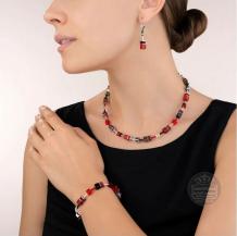 Coeur de Lion Oorbellen 4014/20-0312 Rood Grijs