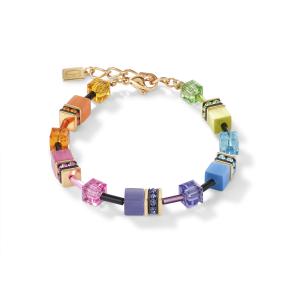 Coeur de Lion Armband 2838/30-1573 Multicolour Regenboog Goldplated
