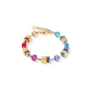 Coeur de Lion Armband 3015/30-1535 Metallic Multicolour Rainbow Goldplated