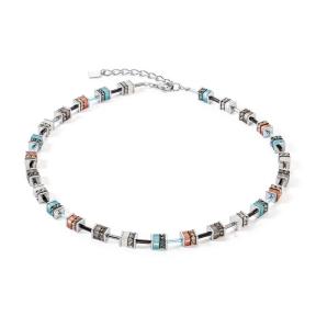 Coeur de Lion Collier 4409/10-2011 Aqua-Brown