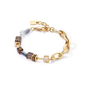 Coeur de Lion Armband 4524/30-1116 Bruin Goud
