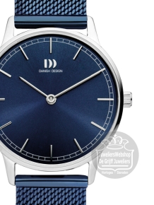 danish design 1249 dameshorloge edelstaal blauw