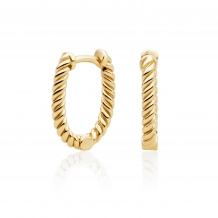 Sparkling Jewels Creolen Earring Editions Twist verguld EAG21