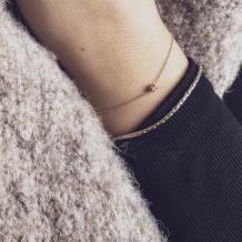 Excellent Jewelry Amband AP116614 geelgoud briljant 0,05 crt. geelgoud