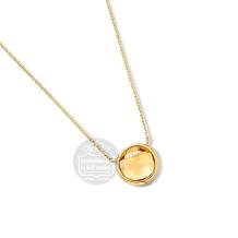 Excellent Jewelry Collier CE137498 geelgoud citrien