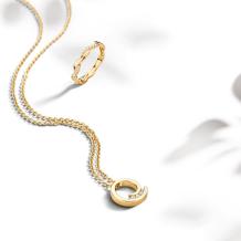 Excellent Jewelry Collier CP116395 geelgoud briljant