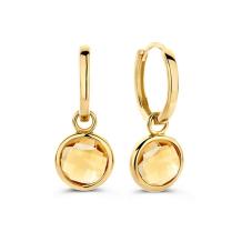 Excellent Jewelry Oorbellen OE137499 geelgoud citrien