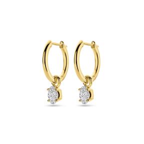 Facette Jewels Oorbellen 4031986 geelgoud met lab grown diamant
