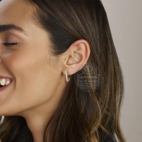 Facette Jewels Oorbellen 4033720 geelgoud met lab grown diamant