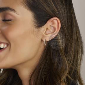 Facette Jewels Oorbellen 4106338 witgoud met lab grown diamant