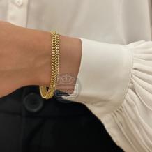 Fjory Gouden Dubbel Gourmet Armband 40-DG0819