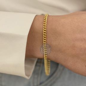 Fjory Gouden Bolle Gourmet Armband 40-EBG03819
