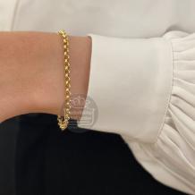 Fjory Gouden Jasseron Armband 40-J0419