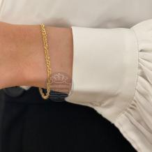 Fjory Gouden Singapore Armband 40-SIN0319