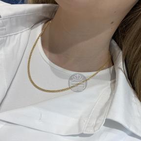 Fjory Gouden Spiga Vierkant Collier 40-SPIV02545