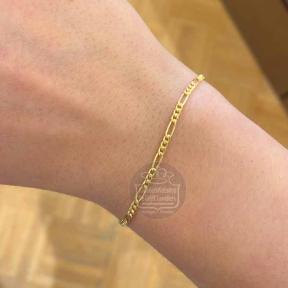 Fjory Gouden Figaro Armband 40-F02319