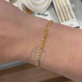 Fjory Gouden Figaro Armband 40-F03119
