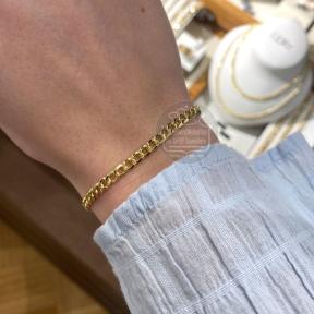 Fjory Gouden Gourmet Armband 40-G0419