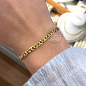 Fjory Gouden Gourmet Armband 40-GB04519