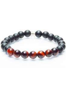 Gemini armband Combo Black/Bordeaux 8mm