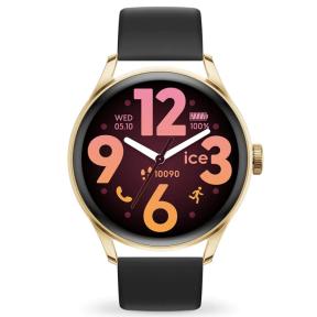 Ice-Smart Round Goldplated Black 3.0 Horloge 025106