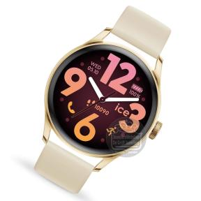 Ice-Smart Round Goldplated Beige 3.0 Horloge 025115