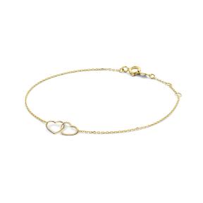 Jackie Gold Double Heart Bracelet JKB23.049