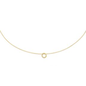 Jackie Gold Bubbly Circle Necklace JKN24.060