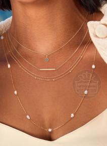 Jackie Gold Grimaldi London Blue Topaz Necklace JKN25.512