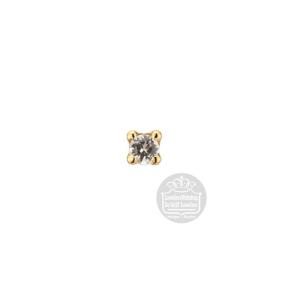 Jackie Gold Square White Topaz Piercing JKP24.425