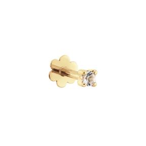 Jackie Gold Square White Topaz Piercing JKP24.425